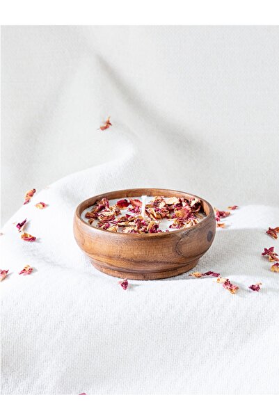 Gülbenatural Akasya Ağacı Kase - Shea Butter -gül Mumlu