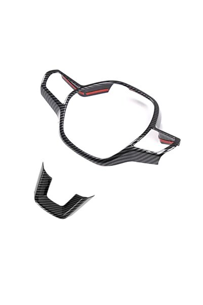 OLED GARAJ Honda Civic İçin Uyumlu Direksiyon Kaplama Seti 2 Parça Karbon 2022