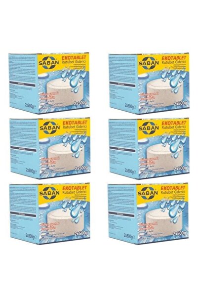 Saban Nem Alıcı Rutubet Giderici Yedek Tablet 12 Adet 500 Gr Naturel