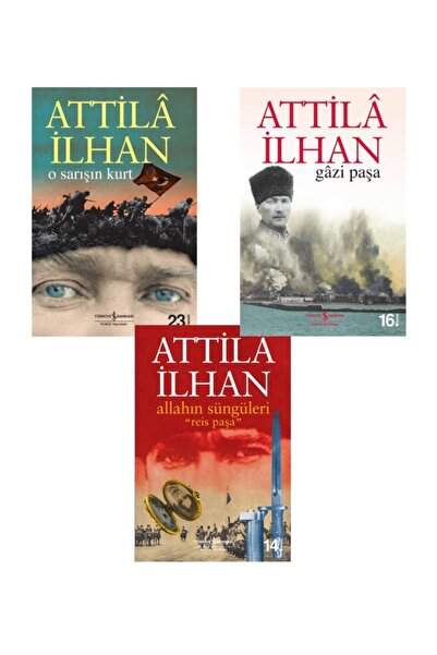 TÜRKİYE İŞ BANKASI KÜLTÜR YAYINLARI O Sarışın Kurt - Gâzi Paşa - Allahın Süng...