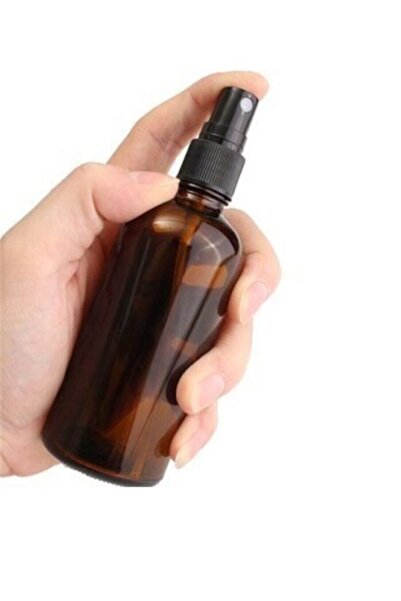 6 Spray Head Amber Glass Cologne Disinfectant Bottle 100 Ml