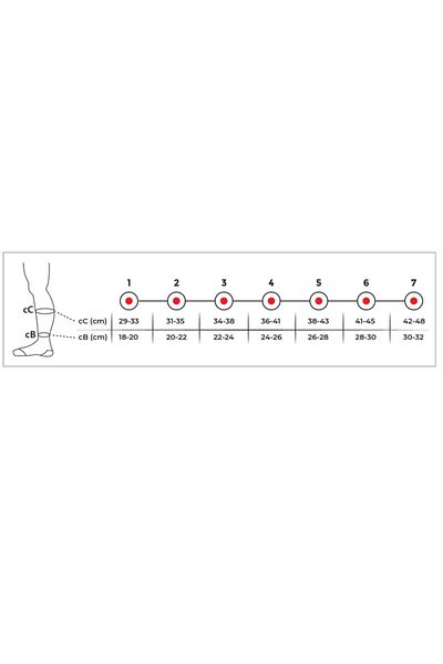 Variteks Below Knee Socks (Closed Toe) Medium Pressure Ccl Ii Ref 905
