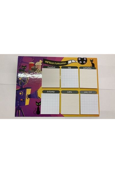 Paste Notes Notyaz Başarı Weekly Planner Set (bh-3631)