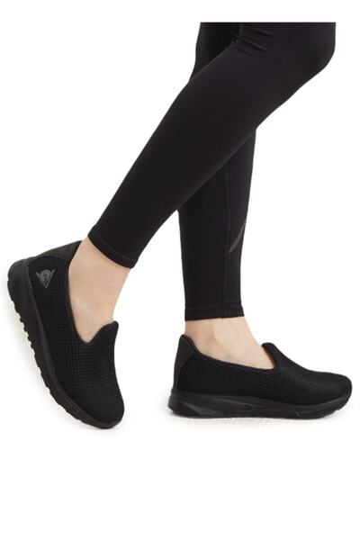 DUNLOP Full Black Women's Daily Ballerina Sports Shoes 1719