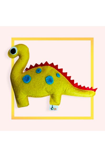 Dino Catnip (CAT NANELI) Cat & Small Dog Toy Yellow Difficult