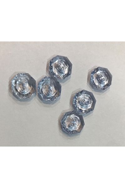 Öztürk Transparent Plastic Baby Button.1.3cm. 6 Pack.
