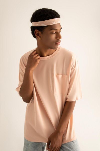 DeFacto Oversize Fit tričko s krátkým rukávem Crew Neck Basic