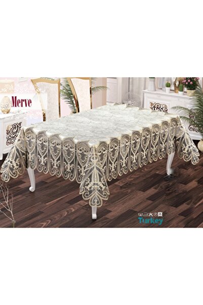 Haspen مفرش طاولة فاخر من القماش المخملي الفرنسي من Merve