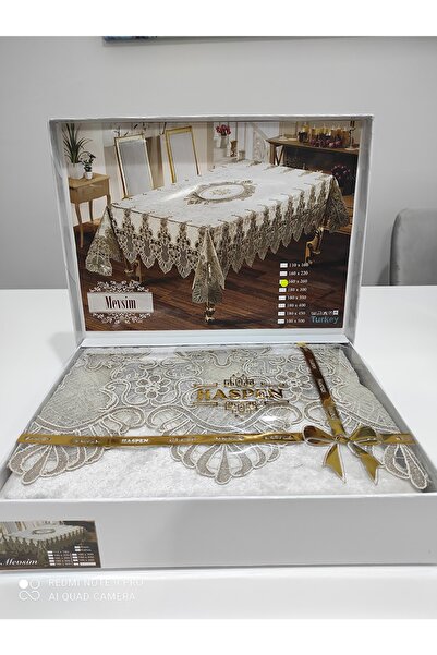 Haspen Seasonal Velvet Fabric French Laced Luxury Tablecloth