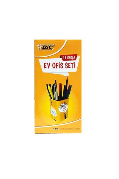 Bic مجموعة أقلام معدنية للمكتب المنزلي مكونة من 16 قطعة مع حامل قلم