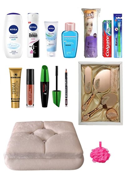 NIVEA Gelin Söz Nişan Çeyiz Sandıgı Bohca Seti - Tarak Ayna Set