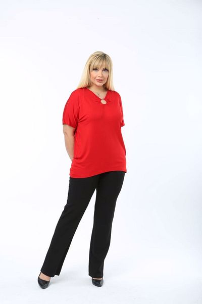 BİrHoşButik Red Full Flexible Large Size Buluz Red