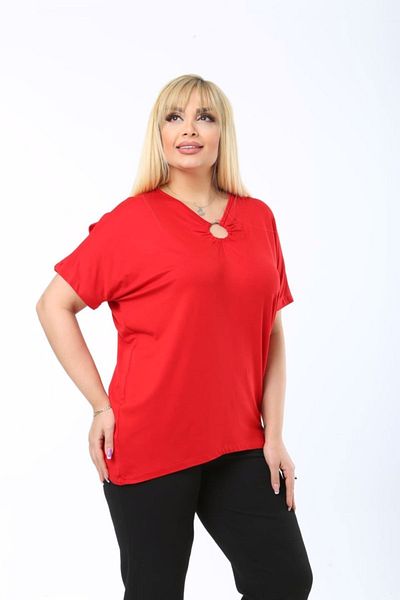 BİrHoşButik Red Full Flexible Large Size Buluz Red