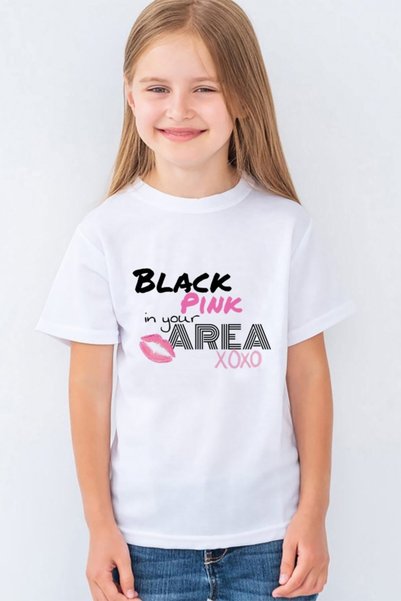 Morinna İm Tricou unisex pentru copii cu imprimeu Blackpink Mr-16