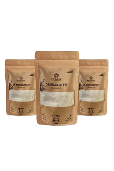 Kbgurme Glutensiz Filizlendirilmiş Çiğ Karabuğday Unu Avantaj Set 500 Gr 3 Adet
