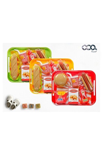 Genel Markalar Aca Ticaret Tepsili Sandviç Set Fastfood Oyuncak Seti (3+yaş) ...