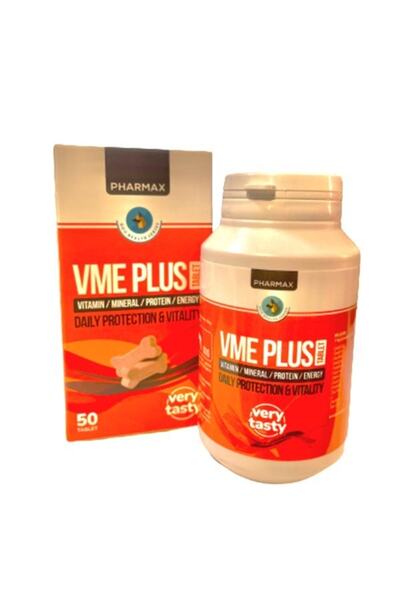 Pharmax Vme Plus Köpek Vitamin Mineral Ve Enerji Desteği 50 Tablet