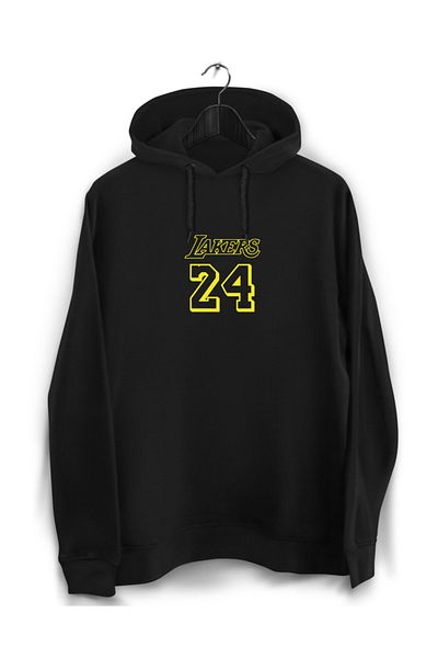 YEACHY Unisex mikina s potiskem Black Lakers