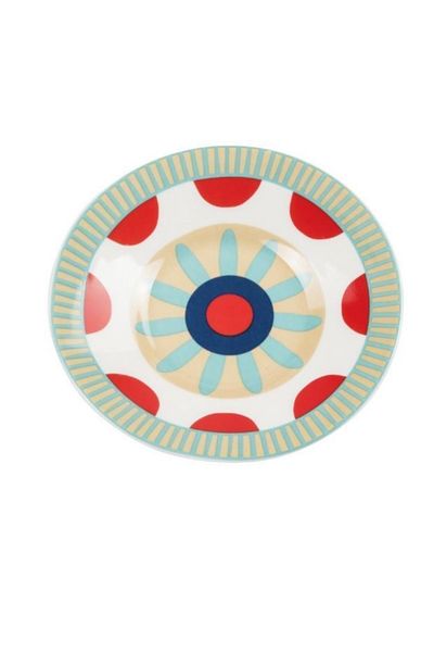 Paşabahçe Porcelain 6-Piece Patterned Tea Plate