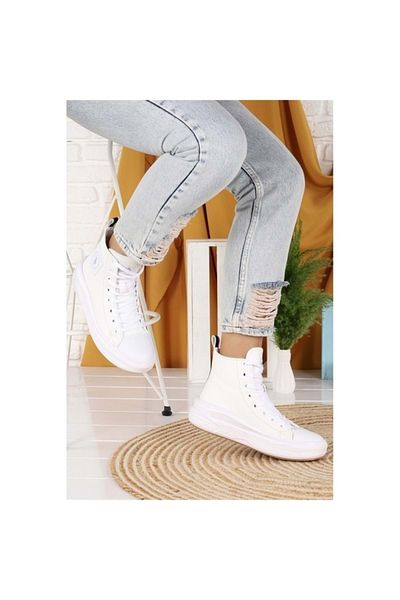 U.S. Polo Assn. Baza. Polo Assn. Pantofi sport cu talpă groasă pentru femei Clementine White