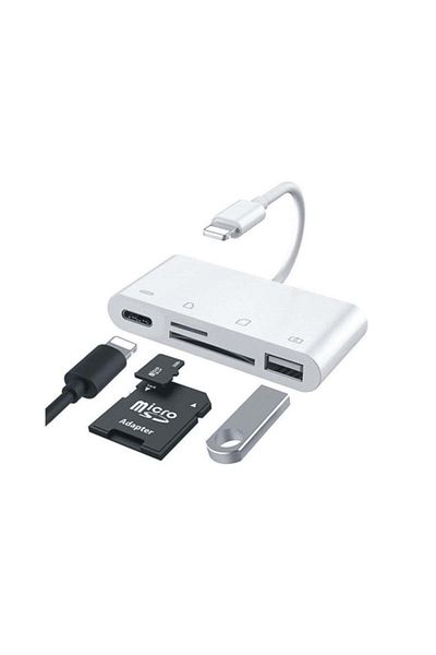 Concord Jh-0512 4in1 Lightning to Tf Sd Card Camera Adapter