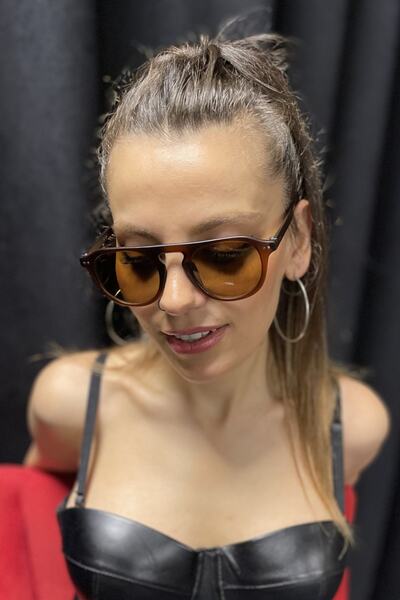 By Harmony Bh Ex677 Matte Brown Unisex Sunglasses