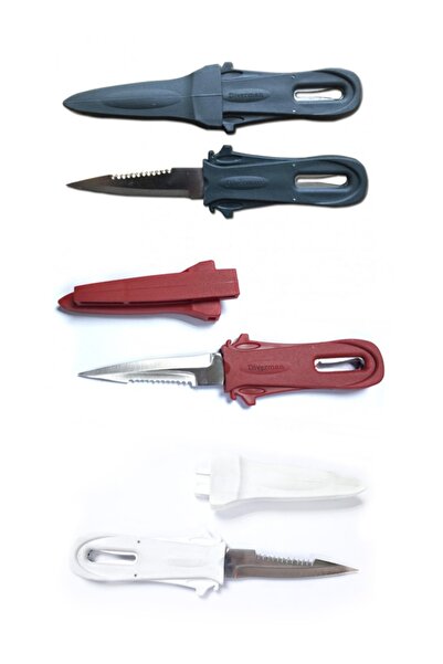 Genel Markalar Dalış Bıçağı, Şiş Kakıçlı, Güçlü ve Dayanıklı, Beyaz Renk, Çok...