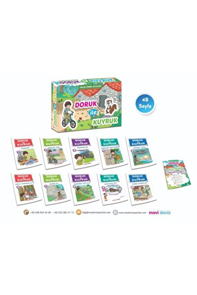 Mavi Deniz Yayınları Mavi Deniz Yay. 3. Sınıf Hikaye Seti - Doruk Ile Kuyruk (10+1)