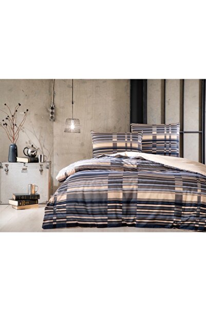 Taç Nevresim Takımı Tek Kişilik Fitted Naya Lacivert