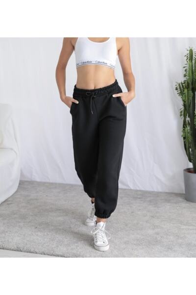 NONA επένδυση fleece Βασική αθλητική φόρμα-μαύρο