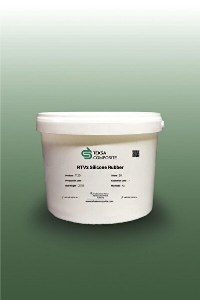 TEKSA Composite 20 Shore Beyaz Rtv-2 Kalıp Silikonu 1. Sınıf 2 Kg