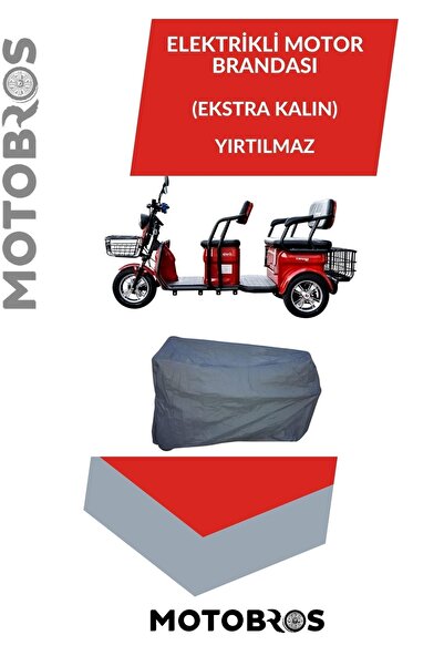 Motobros Yuki Yk 32 Greta 3 Tekerli 3 Kişilik Elektrikli Motosiklet Motor Koruma Brandası