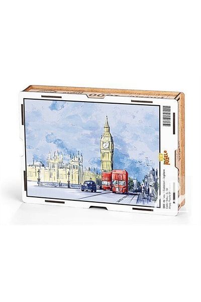 King Of Puzzle London Caddles - England Wooden Puzzle 1000 Pieces (sk03-m)