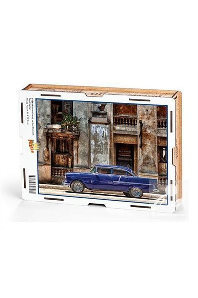 King Of Puzzle Havana Street And Blue Plymouth Wooden Puzzle 500 Pieces (tt06-d)