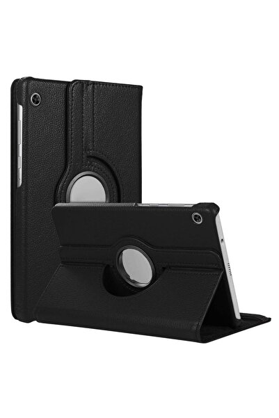 Microsonic Lenovo Tab Uyumlu M10 Tb-x605f 10.1 Kılıf 360 Rotating Stand Deri Siyah