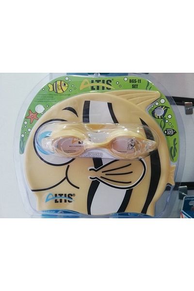 ALTIS What Beautiful Swimming Set with Cap + Sea Goggles for Children