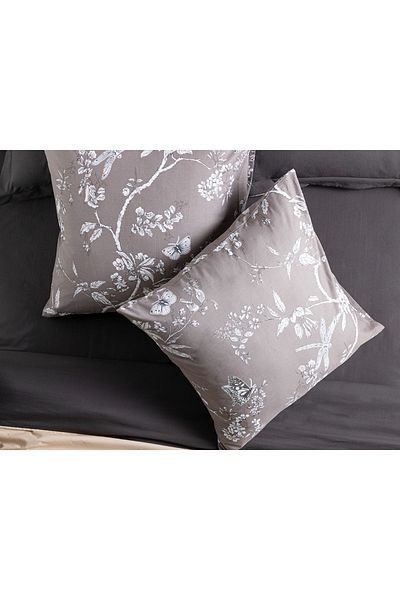 English Home Față de Pernă Secret Garden Bumbac 2 Piese 65x65 Cm Maro