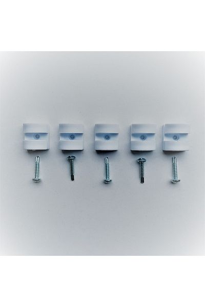 Nodes خطاف قلعة وشبكة - احترافي - أبيض - 10 قطع
