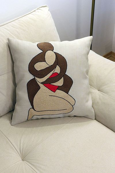 Monchi Heart And Soul Punch Throw Pillow Cover 100% Handmade