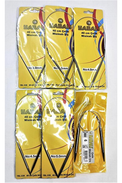 ATMACA TUHAFİYE مجموعة أسياخ شبكية من التيتانيوم مكونة من 6 قطع مع خط صيد فولاذي مقاس 40 سم - طائرة ورقية