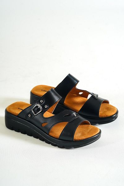 Taran Λεπτομερείς casual παντόφλες Lona Buckle