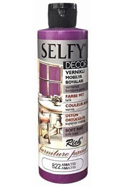 Rich Selfy Decor Vernikli Boya 240 Cc Amatis 822