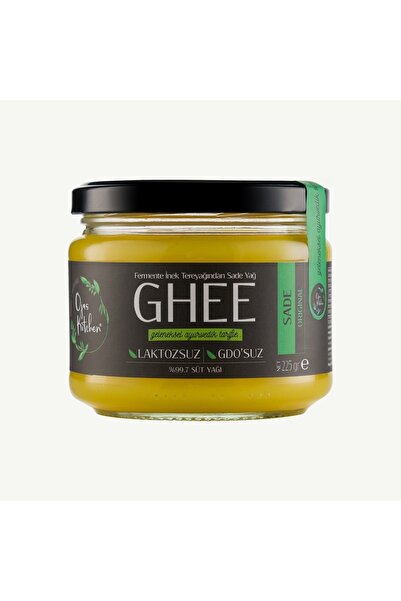 ojas kitchen Sade Yağ / Ghee 225 gr – Laktozsuz, Kazeinsiz, Gdo’ Suz – Saf Yağ / Sadeyağ