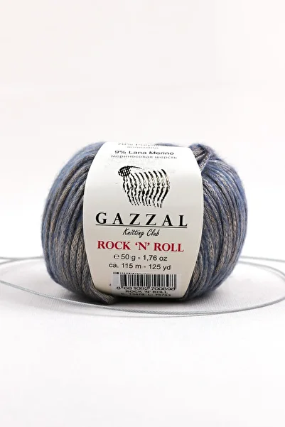 Gazzal Rock'n Roll 50 Gr Hand Knitting Yarn Taka Yarn (13478 Rnr)
