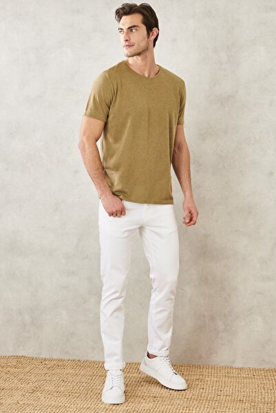 ALTINYILDIZ CLASSICS T-Shirt - Khaki - Slim Fit