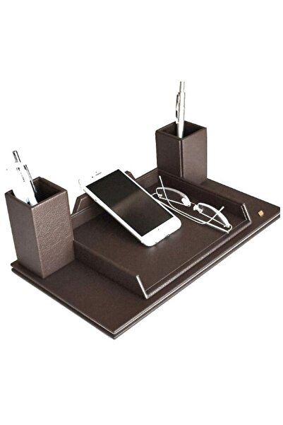 Tabac Deri Masa Üstü Telefon Ve Gözlük Tutucu - 362
