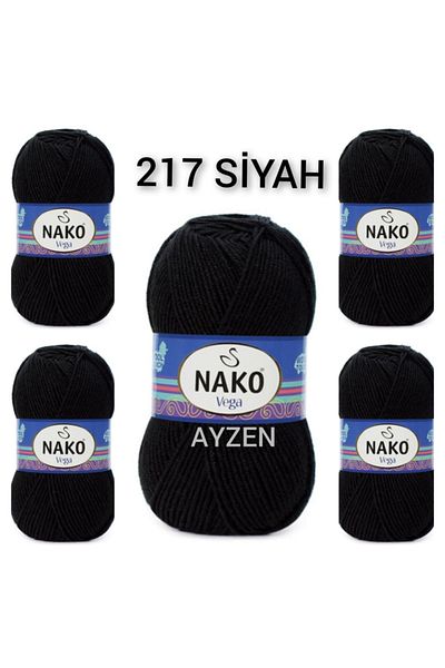 NAKO Vega Hand Knitting Yarn 5 Pack