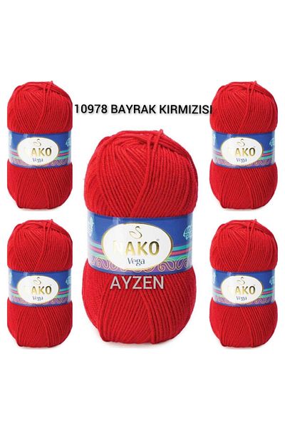 NAKO Vega Hand Knitting Yarn 5 Pack