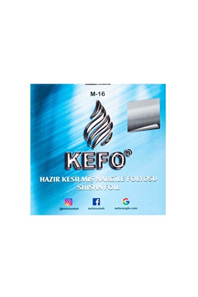 KEFO GOLD Hazır Kesilmiş Nargile Folyosu 40 Mikron