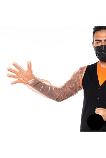 GlobalVet قفاز مستقيم 90 سم بدون مطاط 5 أصابع قفازات التلقيح البيطري 100 قفاز...